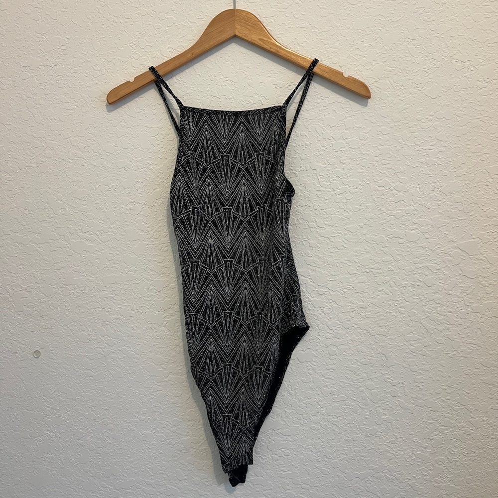 H&M Black Speckled Knit Top